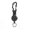 Recoil Belt Carabiner Pull Retractable Opener Keychain Badge Holder Clip Key Ring Clips Badge Reel