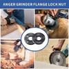 Flange Nut and Wrench Set For Angled Grinders 7PCS Alloy Steel Lock Nuts Professional Lubricated Finish Secure Grip