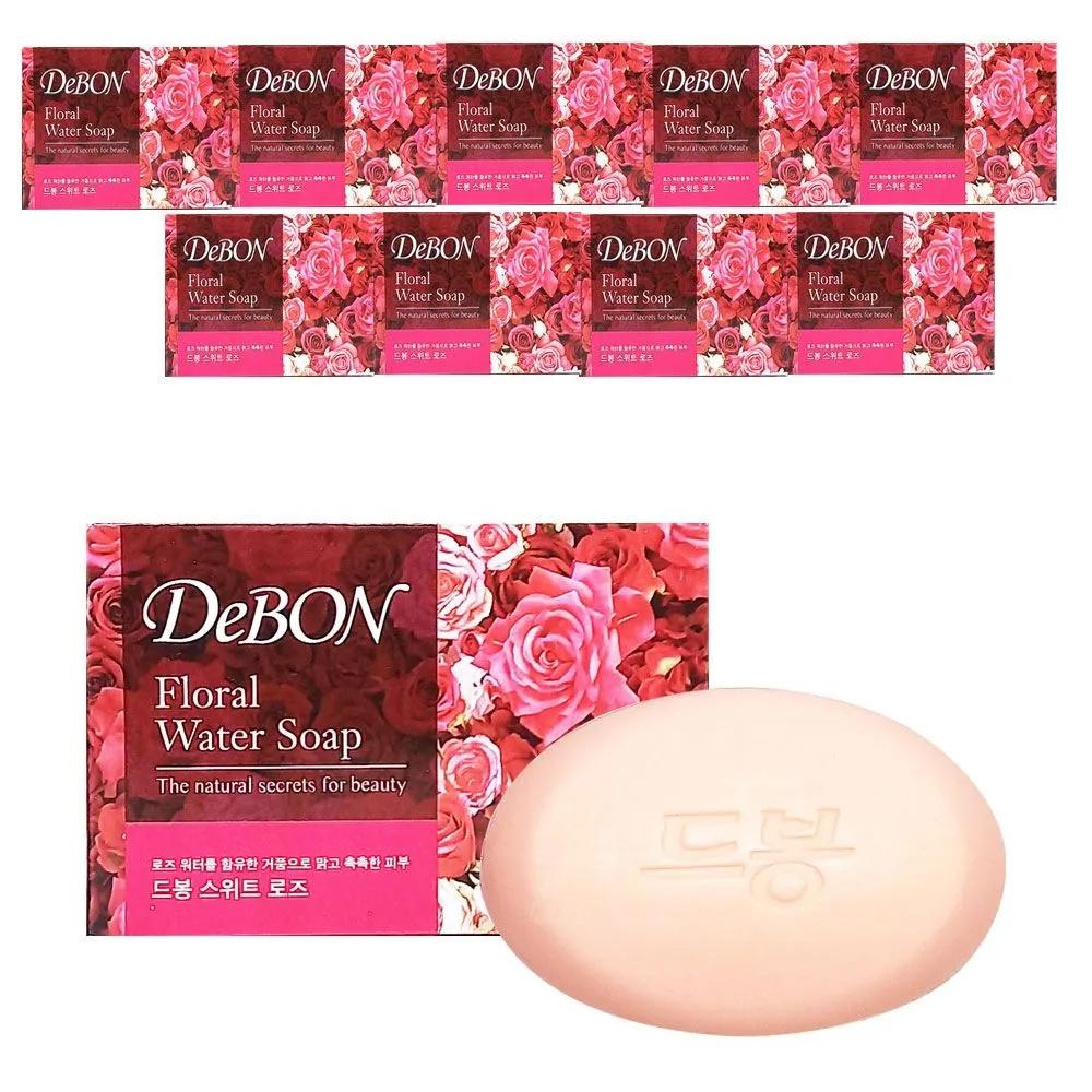 Debon Face & Bath Soap 100g x 10 Pieces / Sweet Rose