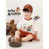 YO U Boys Summer Bear Print Short Sleeve T-Shirt