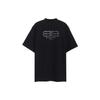 Balenciaga BB Paris Strass T-shirt Medium Fit 'Black Faded' Unisex 739784TOVU81055