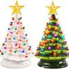 Veilleuse Sapin de Noël, Ornement Décoratif Festif pour Table de Noël, Lumière Chaude Dimmable avec Télécommande et Minuterie pour l'Ambiance des Fêtes à la Maison