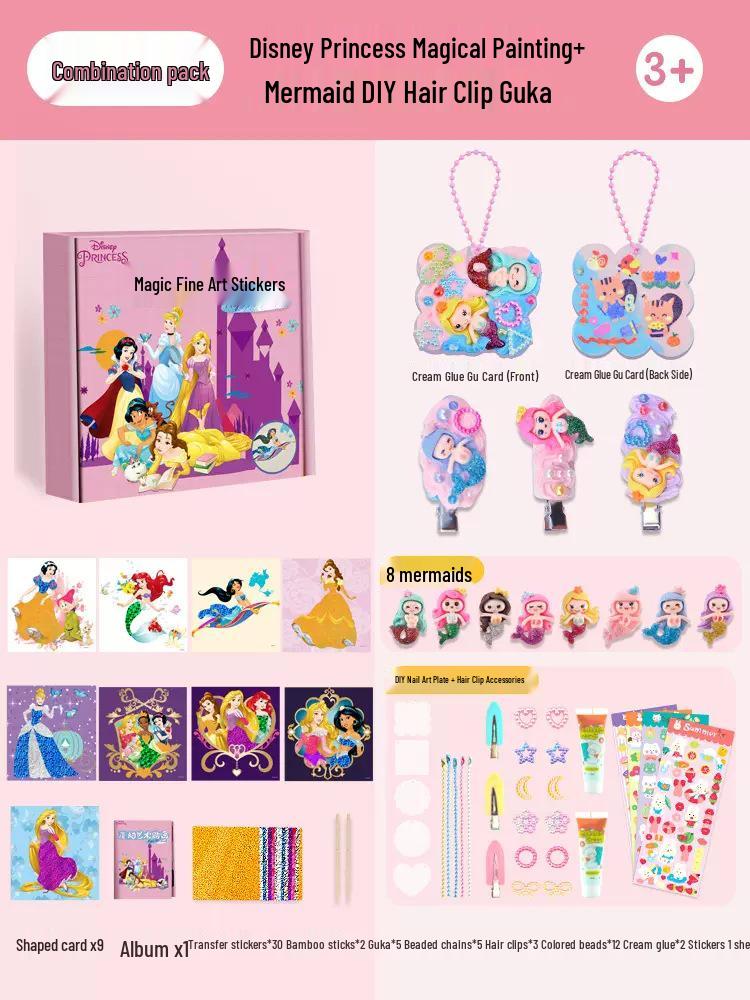 DIY Iridescent Magical Art Sticker Painting Set for Kids