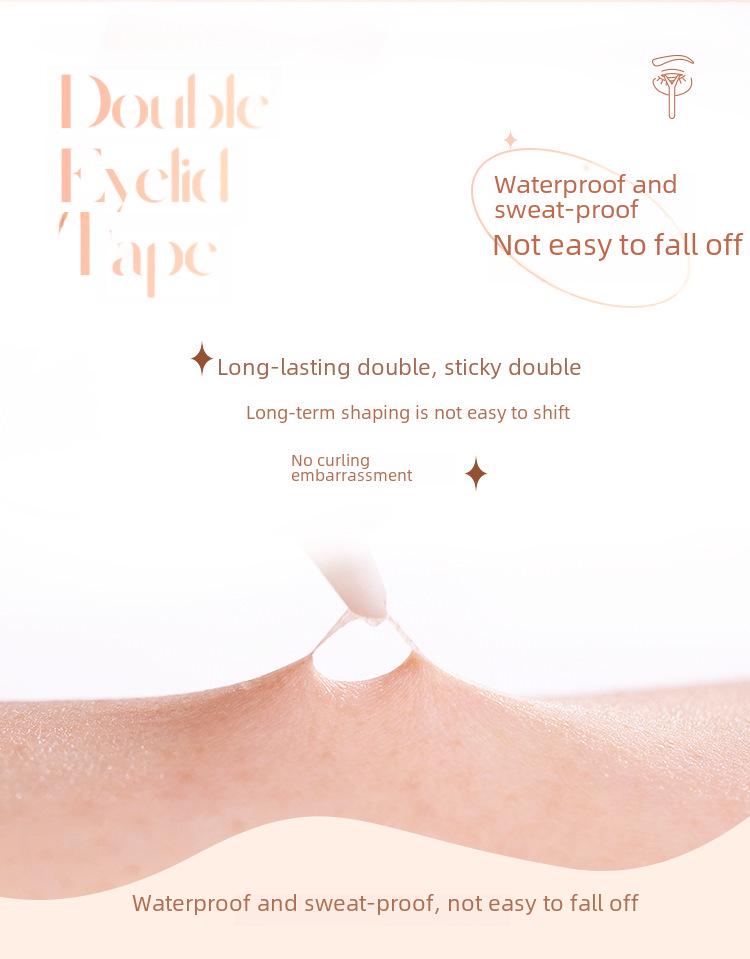 AKF Invisible Double Eyelid Stickers for Women with Natural Shaping, Ideal for Swollen Eyelids, in a Mirror Box.