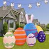 Easter Inflatable Decorations 2.6m Lighted Easter Eggs 6pcs for Outdoor Garden Party
