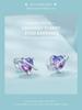 BAMOER 925 Sterling Silver Gradient Starry Stud Earrings Romantic Love Earrings For Women Girl Gift Fine Jewelry Everyday Wear