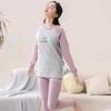 Teen Boys' Autumn Cotton Clothes Set: Thin Style Underwear and Wool Shirt for Junior High Students