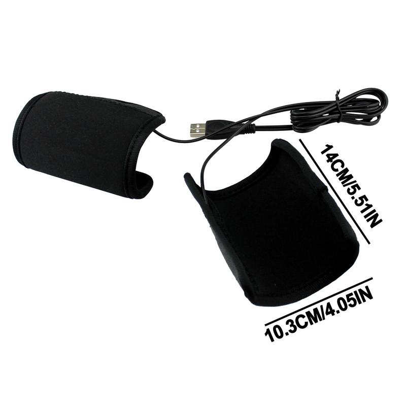 1 Pair Motorcycle Heated Grips USB Electric Bicycle Motorbike Handle Handlebar Warmer Black Grip Warmer Sleeves Moto Accessories