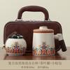 Ru kiln teacup with lid filter office cup tea separation tea cup company event gift water cup