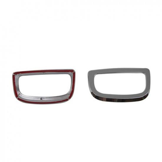Chrome Rear Fog Light Frame Taillight Cover Trim For 2013-2014 Kia Sorento 2pcs