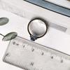Серебряное кольцо с сапфиром nano 0.597ct, вес изделия 1,73 гр (2188995)