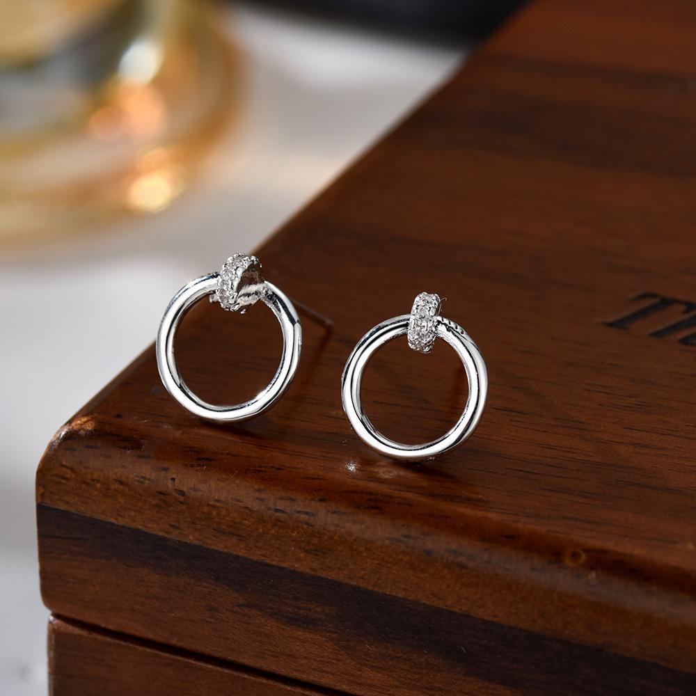 European and American High-End Irregular Hoop Stud Earrings - Versatile, Fashionable Cross-Border Jewelry