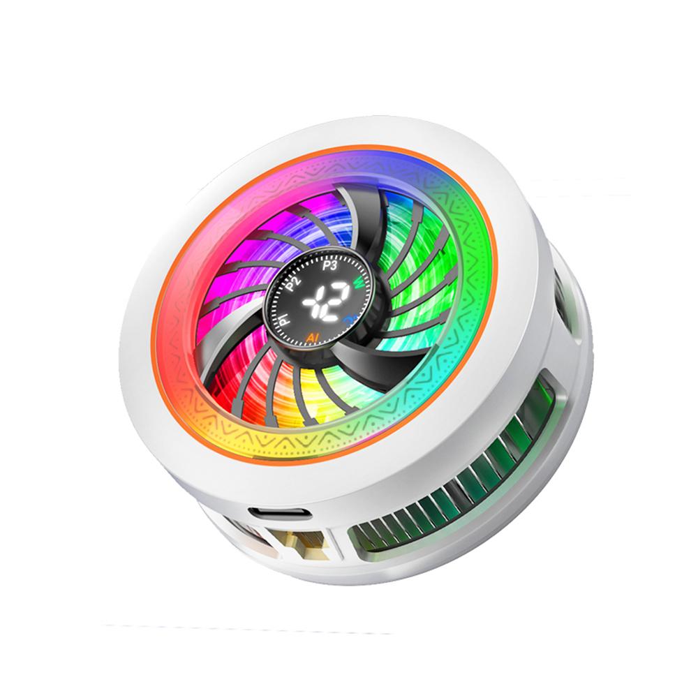 

Magnetic phone cooler with intelligent AI temperature control and real-time digital display - a must-have for phone cooling білий