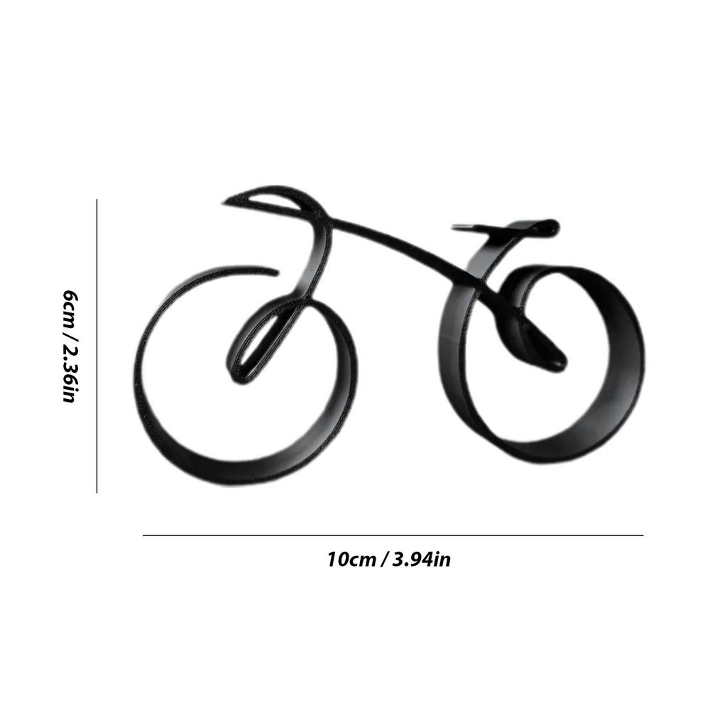 

Wire Framed Bicycle Sculpture Minimalistic Simple Style Fine Workmanship Bike Silhouette Ornament Home Decoration Gifts