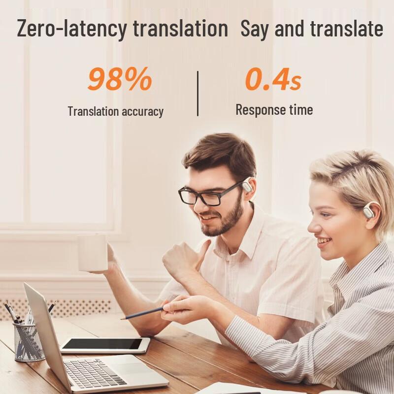 Newmine LY50 AI Translation Bluetooth Ear-hook Headset