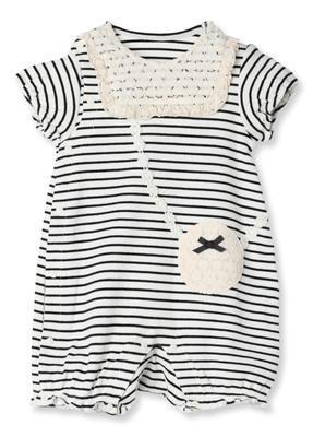 Jacquard Pattern Rompers BL 80 Baby [Kids Zoo] Rompers/Coveralls