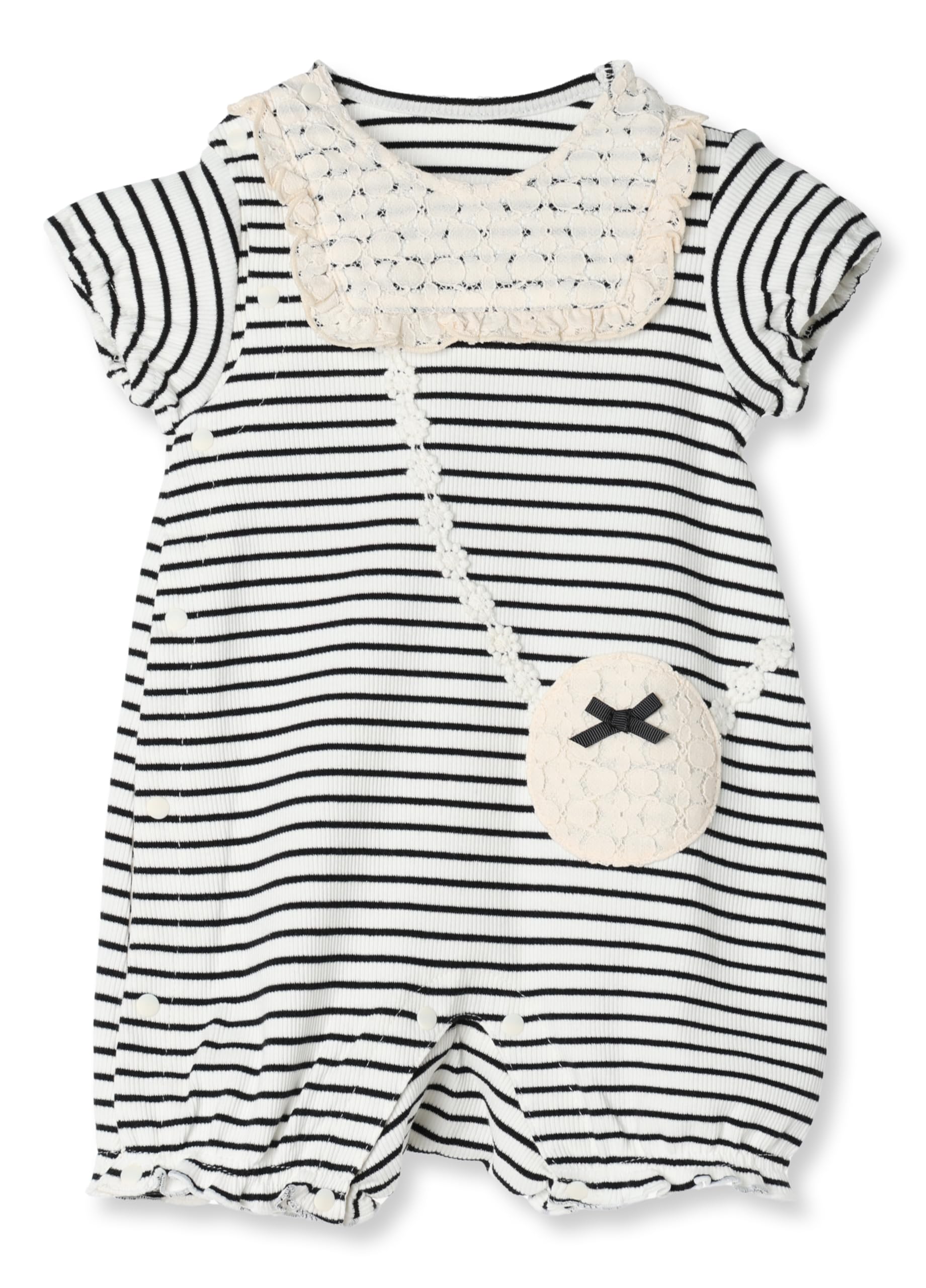 

Jacquard Pattern Rompers BL 80 Baby [Kids Zoo] Rompers/Coveralls чёрный