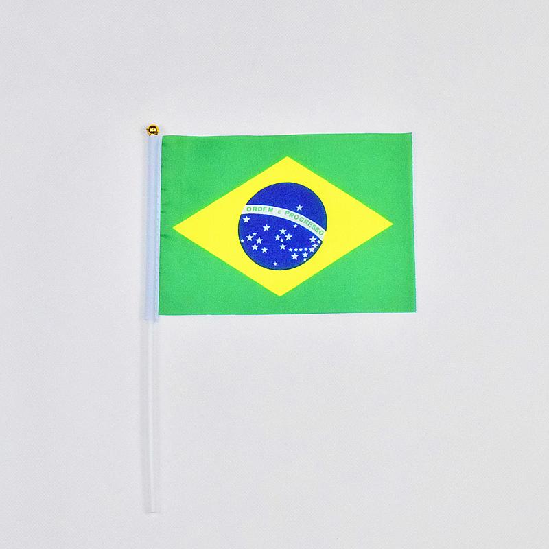 Brasile 10 pezzi di bandierine da sventolare 14*21 cm