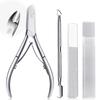 YAMOOCO Cuticle Nippers Trimmer Pusher Nail Nail Care Tool for Fingers and Stainless Easy to Use Even for Ideal for Manicures and Prevents Cuticle