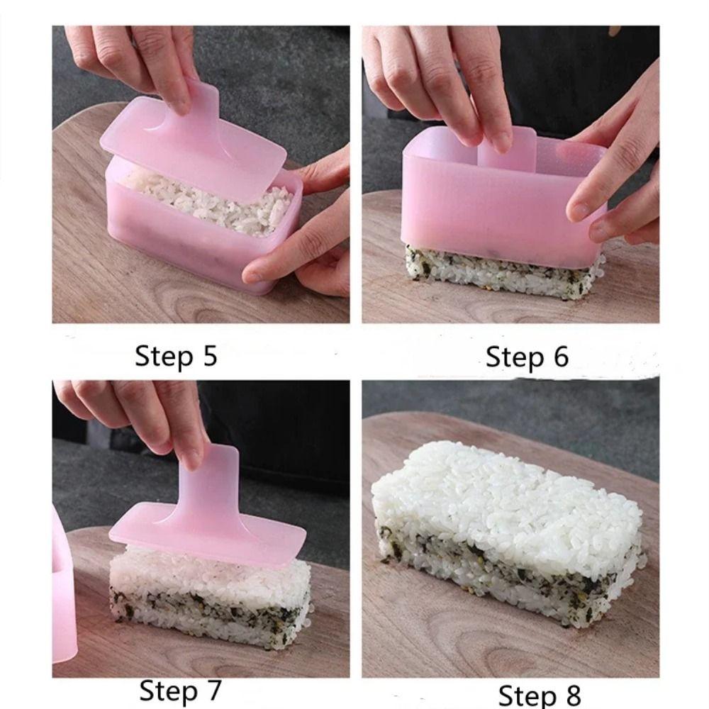 3Pcs Colorful Japanese Cuisine Onigiri Mold DIY Mini Sushi Maker Kit  Kitchen Utensil