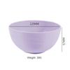 6 Inch Solid Color Plastic Bowl Salad Bowl Wheat Fiber Bowl Children Household Large Bowl Kitchen Supplies