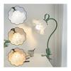 Desk Light Flower Table Lamp Flower Desk Lamp Clamp Type 3 Color Temperature Lily of the Valley Lamp Eye Protection Desk Lamp LED Reading Desk Light