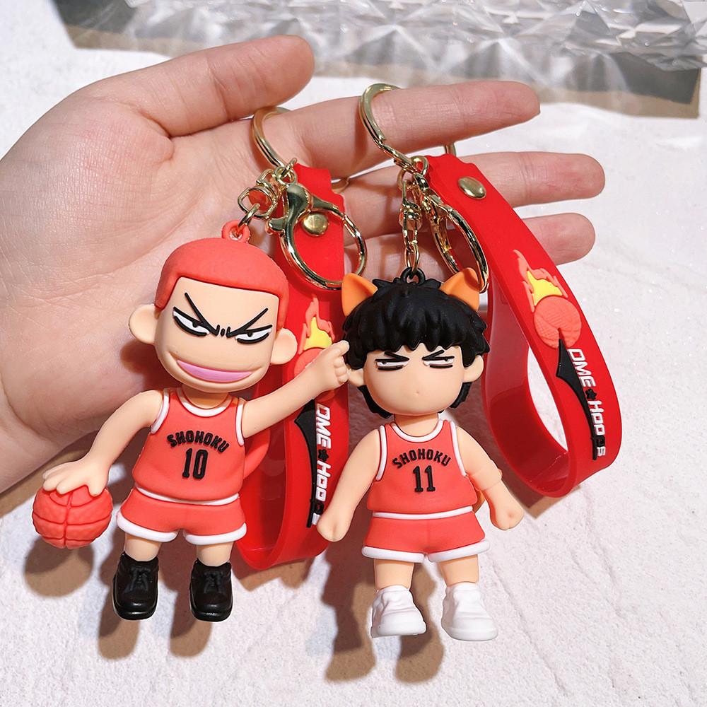 Premium Slam Dunk Keychains Shoyo Characters Silicone Key Ring Anime Fan Gift