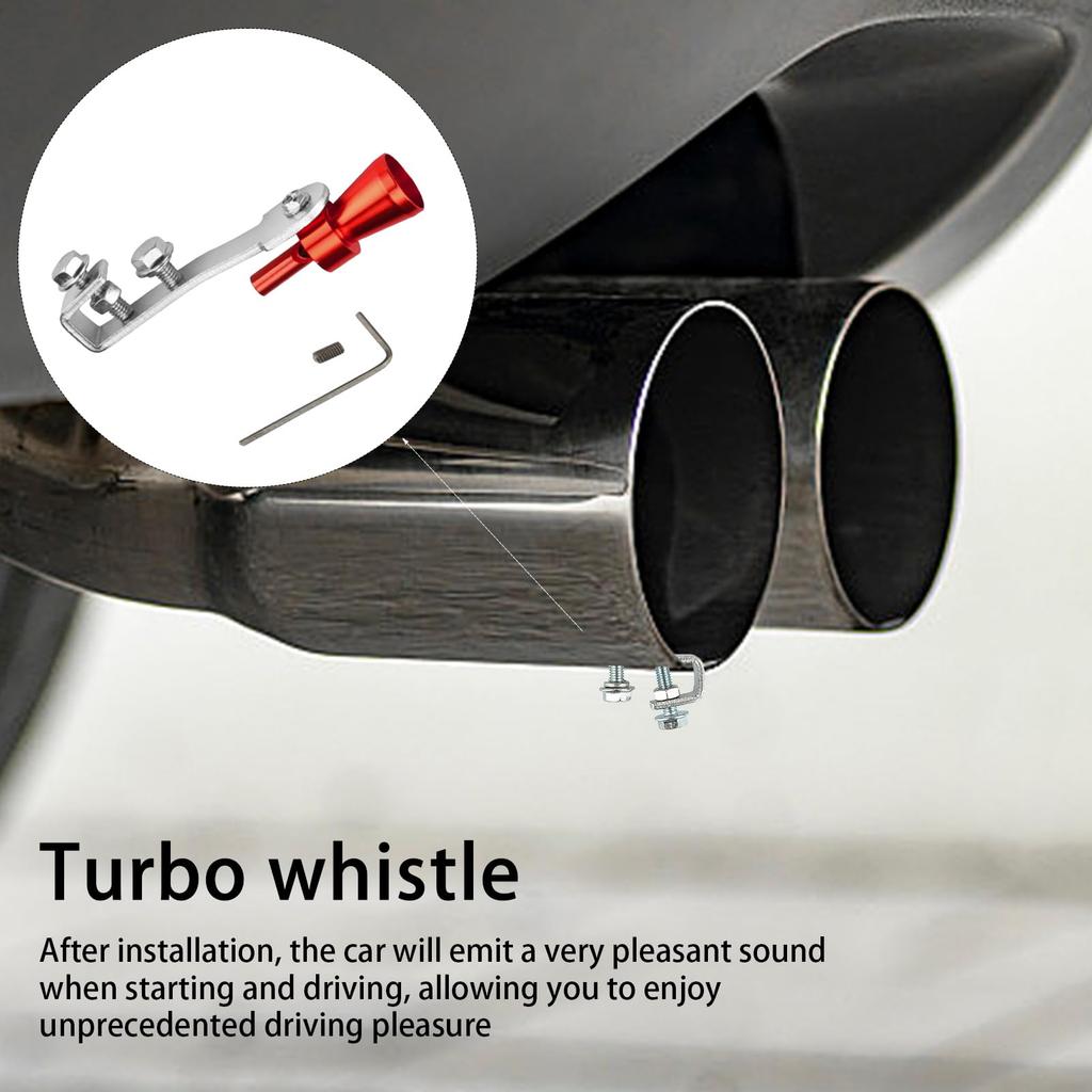 Turbo Pfeife - Auto Turbinen Pfeife | Leichter Auto Auspuff Sound Booster, Turbinen Sound