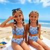 Girls Two Piece Swimsuit Set Tankini Top and High Waist Bottoms Fruit Print Summer Swimwear for Kids Comfortable Fit