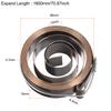 Molletta di Ritorno per Trapano a Colonna Molla del Mandrino Molla a Spirale di Ritorno dell'Alimentazione Assemblaggio Rivestimento Nero Espandi Lunghezza 680-1800mm Diametro Esterno Molla 34-66mm