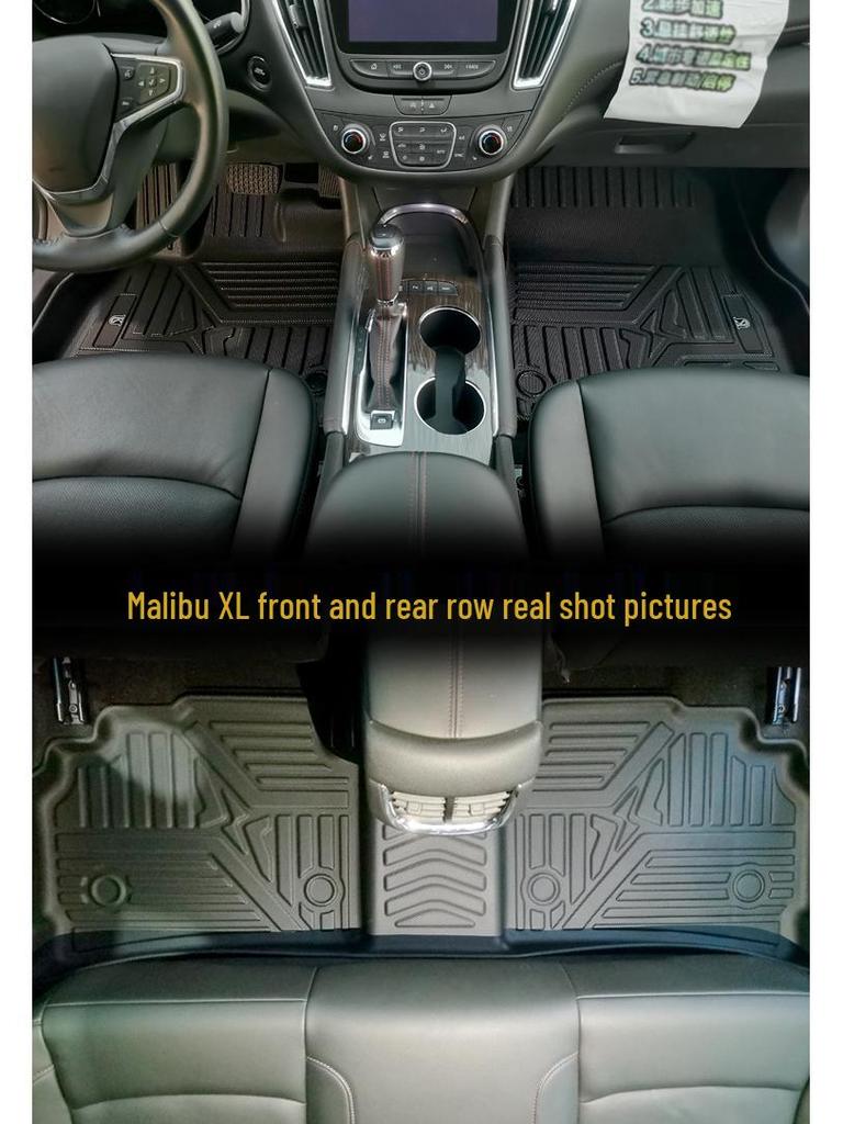 Chevrolet Malibu TPE Floor Mats & Trunk Liner: Waterproof, Eco-Friendly, Fits 20 Years and XL Models.