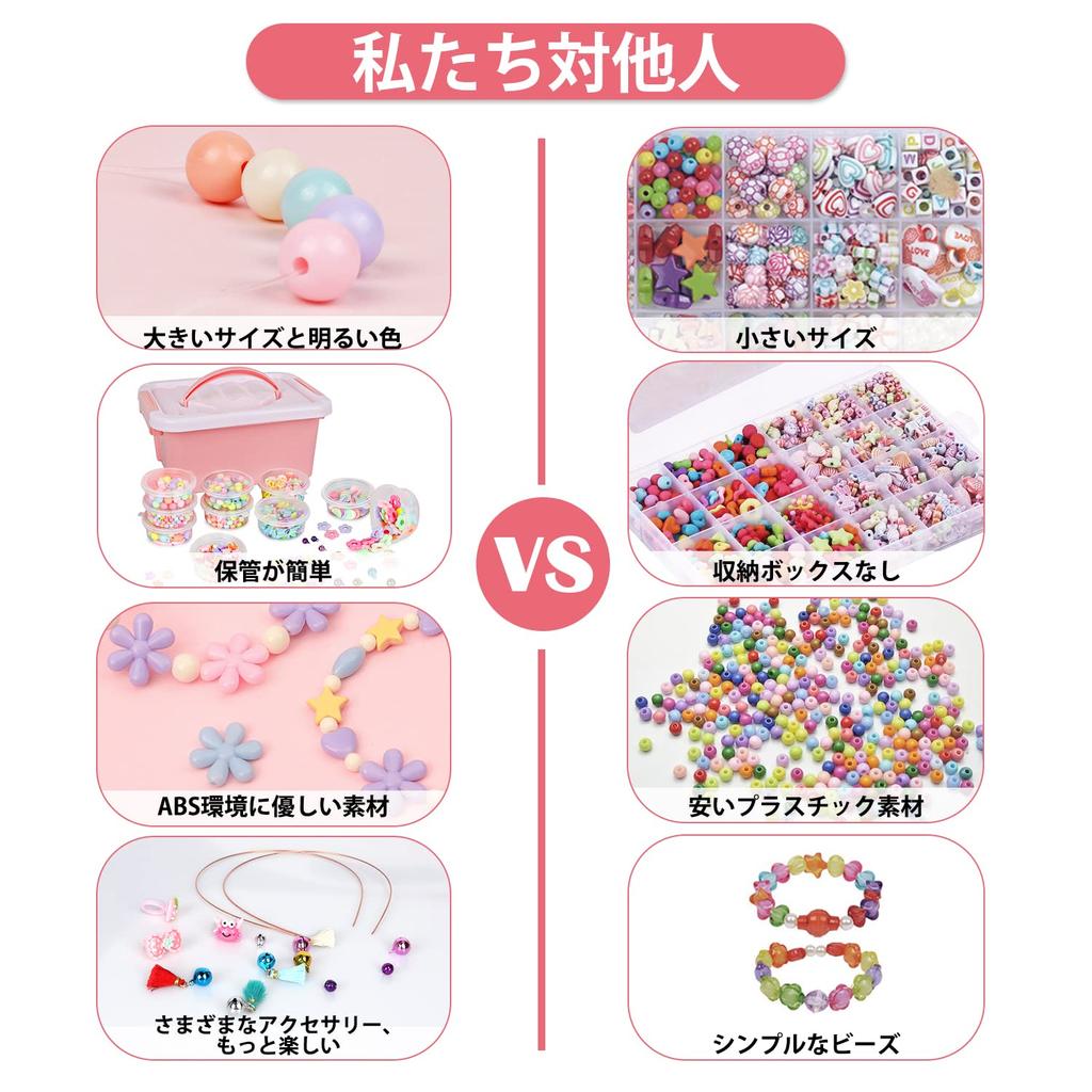 2000 Beads, DIY Craft Supplies, Perfect for Girls, Birthday Gifts, Christmas Gifts, and More! Handmade Necklaces and Bracelets.