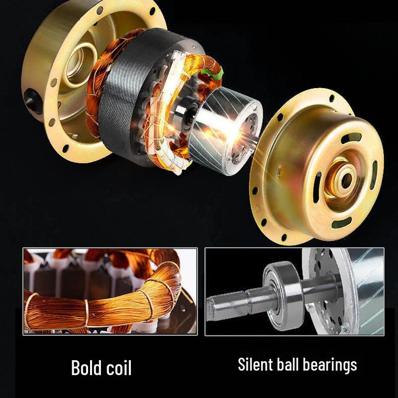 6-Inch Black Dirt-Resistant Exhaust Fan for Bathroom or Kitchen Ventilation