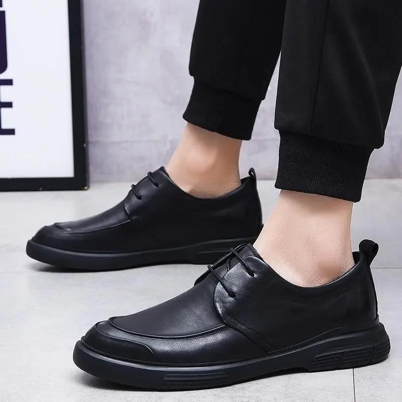 Fashion Leather Loafers Shoes For Men Velvet Warm Cheap Clearance Comfortable Man Casual Shoe In Promotion Footwear Offer Fashion 2025