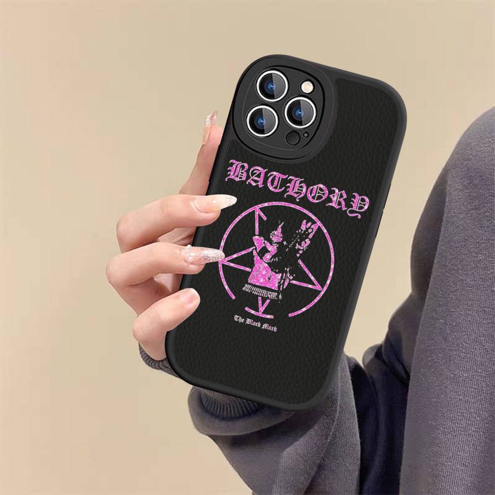 

Heavy Metal B-BathoryS Music Band Phone Case For IPhone 16 15 14 13 12 11 Pro Max Plus Leather Shockproof Cover iPhone 14