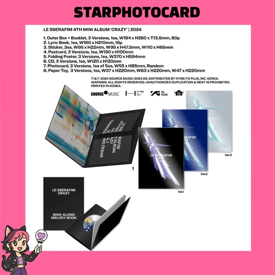[LAGERWARE] LE SSERAFIM - 4. Mini-Album CRAZY