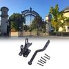 Easy Install Self-Locking Gate Latch Black Fence Bolt Lock Heavy Gate Latch Kit  Wooden Fences