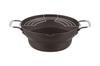 Pot à Tempura Maruyama à Échelons 24 cm (avec égouttoir à huile) Compatible induction, compatible gaz, friteuse, tempura, cuisson en grande quantité, fabriqué au Japon,