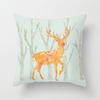 Wish Home Christmas Snowflake Digital Printing Peach Skin Car Pillow Cushion Pillow Case