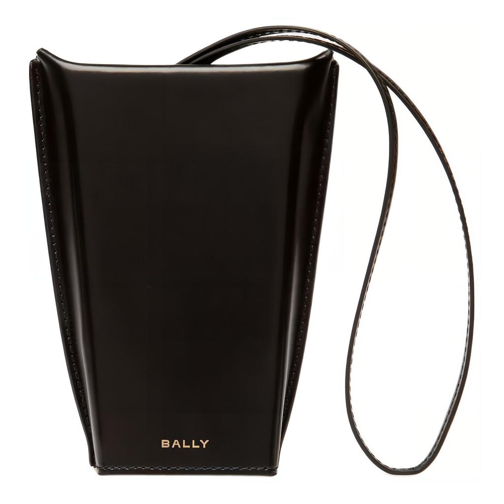 Bally Belle Gold O-Ring Small Calfskin Shoulder Crossbody Bag Women Bags Black 6308311