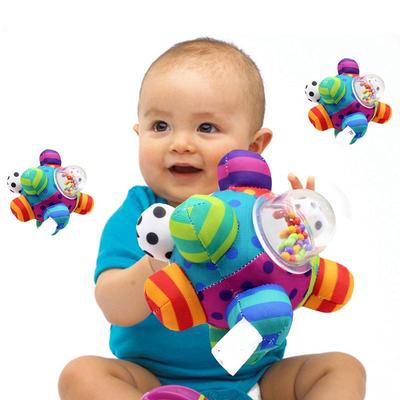 Infant Hand and Foot Training Ball: Textured Rattle with Color Beads, CPC CE Certified.