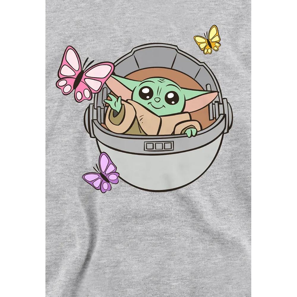 Star Wars The Mandalorian Childrens/Kids Grogu Butterflies Hoodie