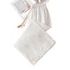 White Hollow Lace Embroidery Wide-Leg Pants with Drawstring - Women's Loose Fit