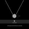 Kuaishou Douyin Sunflower Moissanite Women's Luxury Necklace Pendant