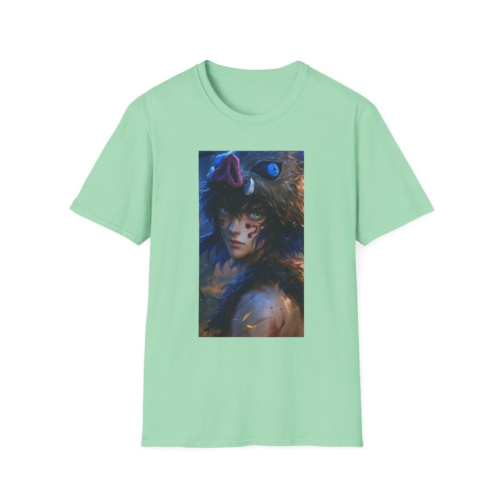 Anime Soft TShirt Inozuke Hashibira Reslistic 2 Unisex Jl Anime Front Printed S