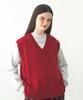 Pink Pineapple Boxy Knit Vest_Red