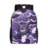 Custom Pokemoned Gengars Travel Backpack Men Women School Computer Bookbag Villainous Demon College Student Daypack Bags