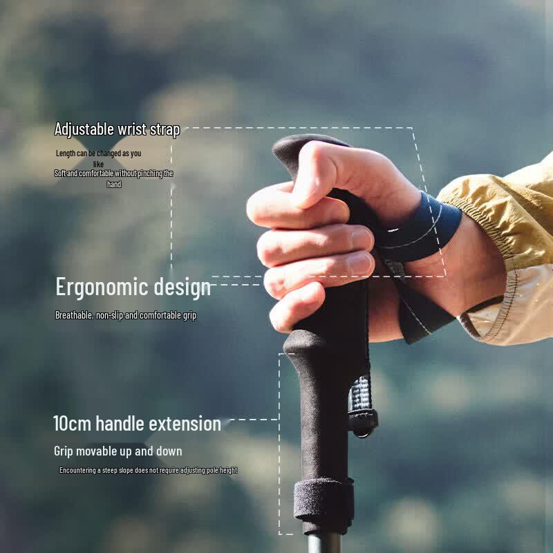 Naturehike Changfeng UL Carbon-Aluminum Folding Trekking Pole
