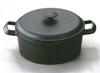 Iwachu Family Stew Pan 18, Black Finish, Inner Diameter: 18.5cm, Induction Compatible, Nanbu Ironware, 21619