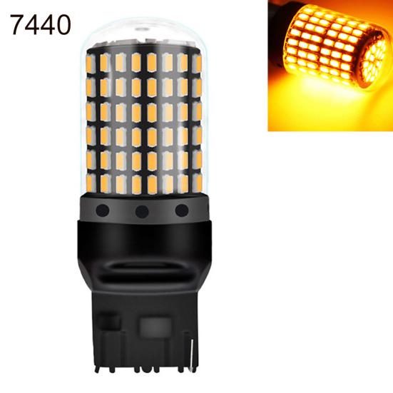 2 stk Canbus 1156/7440 3014 144SMD LED-blinklys for bil Bremselampe